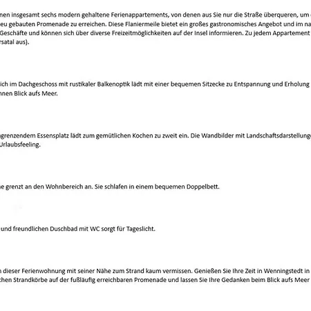 Appartement Steinburg - Duenenstr 6, App 7 Wenningstedt-Braderup